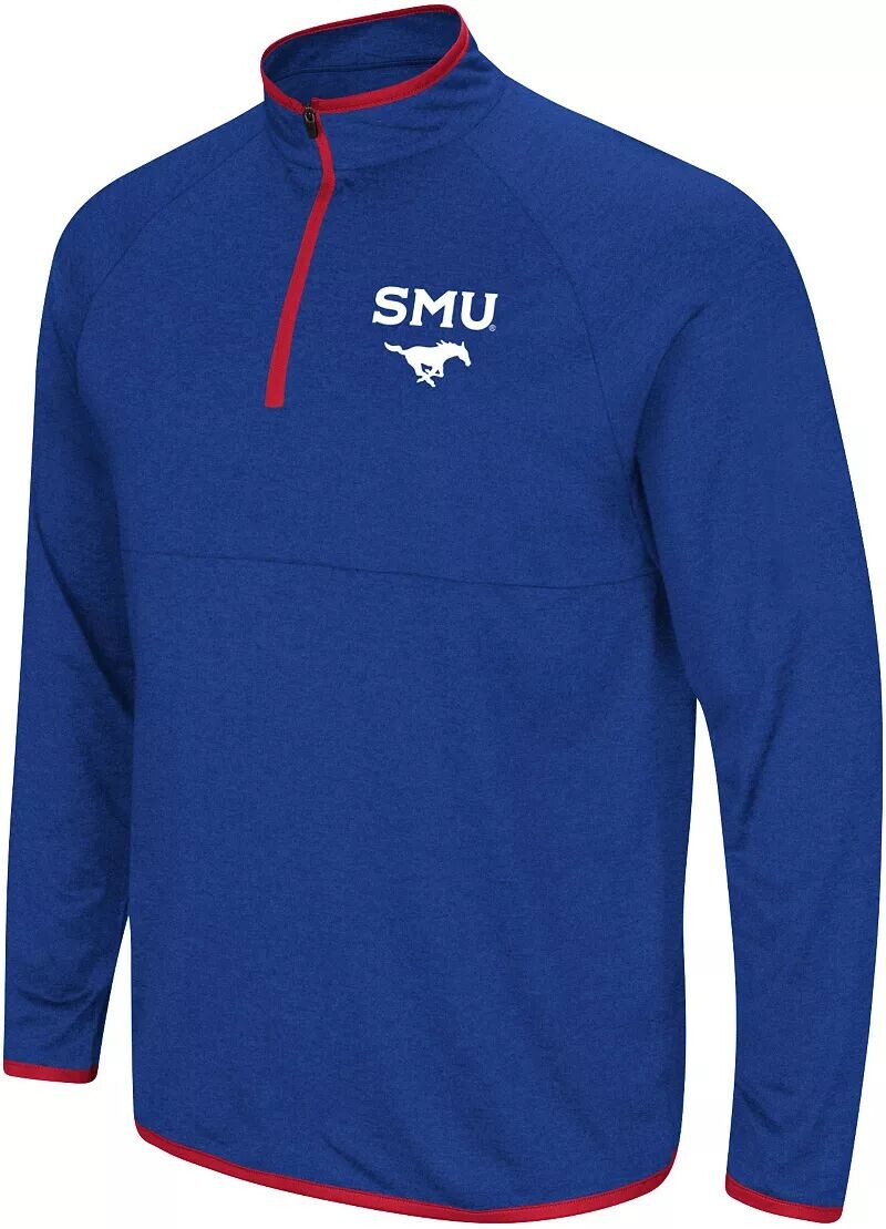 

Colosseum Мужской синий пуловер Southern Methodist Mustang с молнией