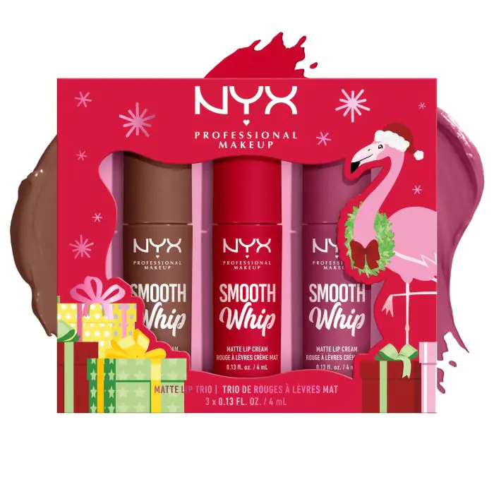 

Губная помада set regalo smooth whip trío de pintalabios mate Nyx Professional Make Up, количество 3 штук