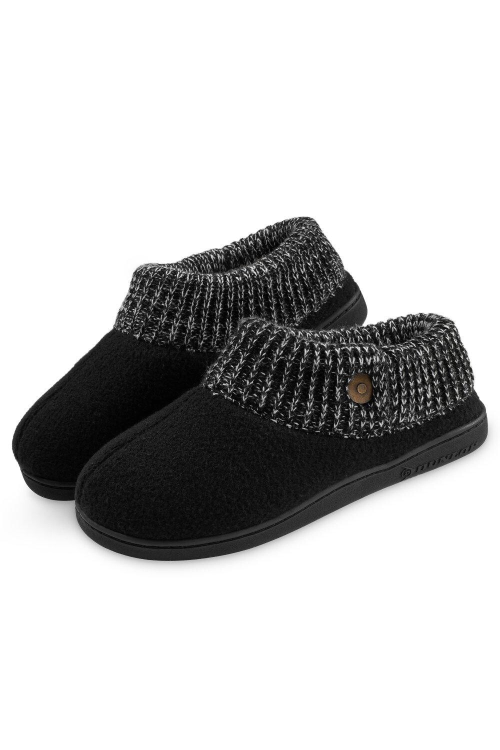 

Тапочки со стельками из пены с эффектом памяти Dunlop, черный