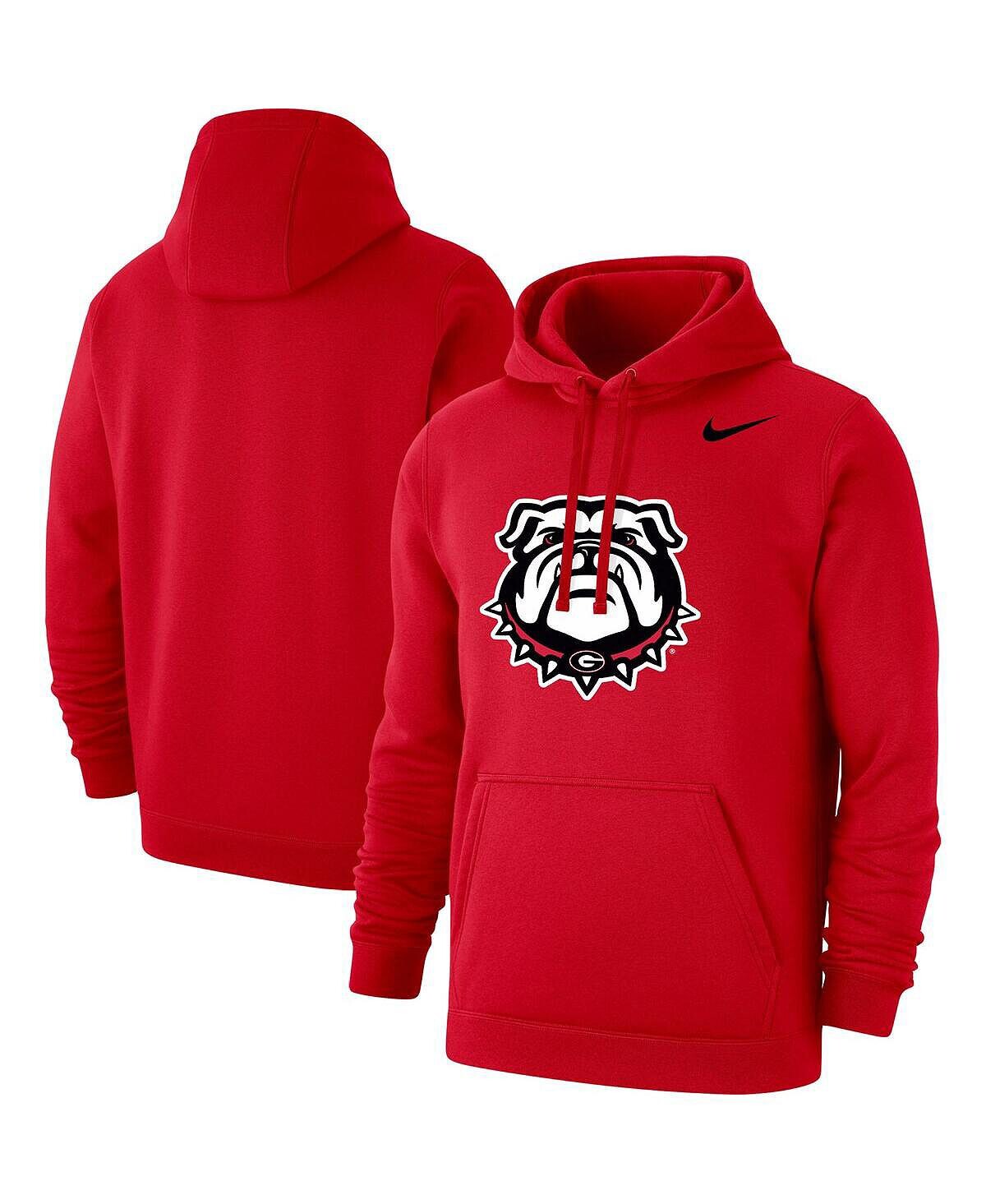 

Мужской пуловер с капюшоном Red Georgia Bulldogs Logo Club Nike
