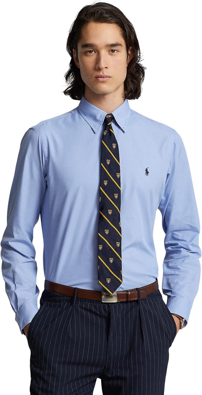

Рубашка из твила классического кроя Performance Polo Ralph Lauren, синий