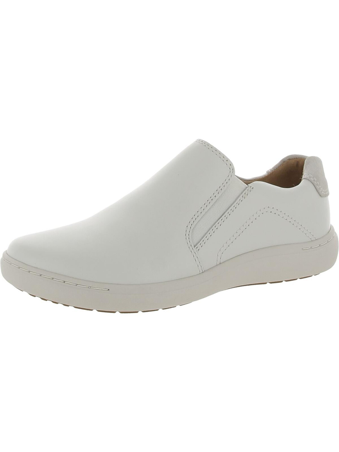 

Женские кожаные слипоны Nalle Stride Lifestyle Clarks, цвет White Leather