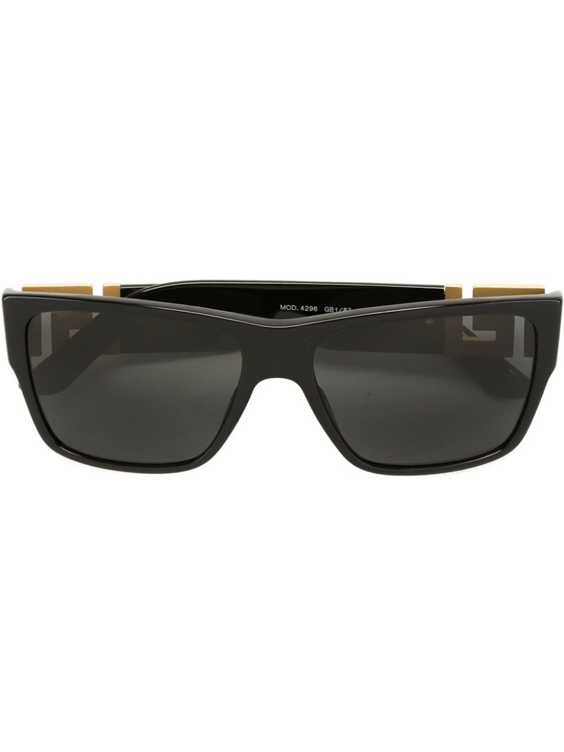 

Versace Eyewear солнцезащитные очки в декорированной оправе, черный