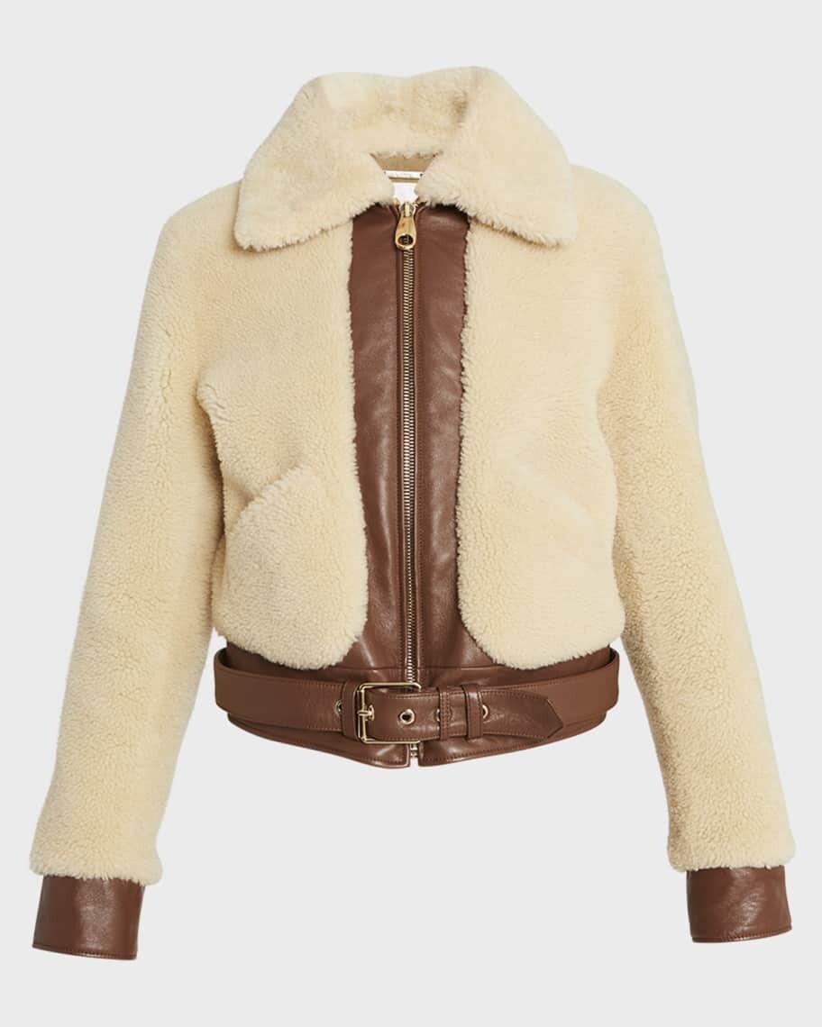 

Короткая куртка из шерсти мериноса в технике пэчворк Chloe, Серый