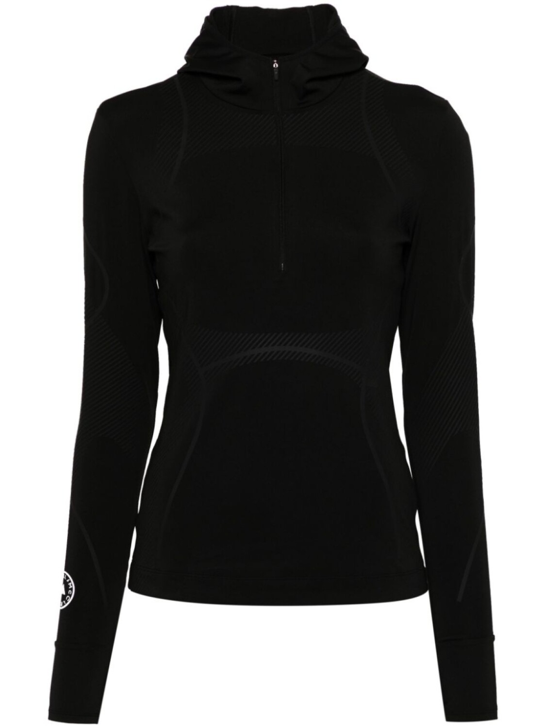 

Adidas by Stella McCartney компрессионный топ с логотипом и лентой, черный