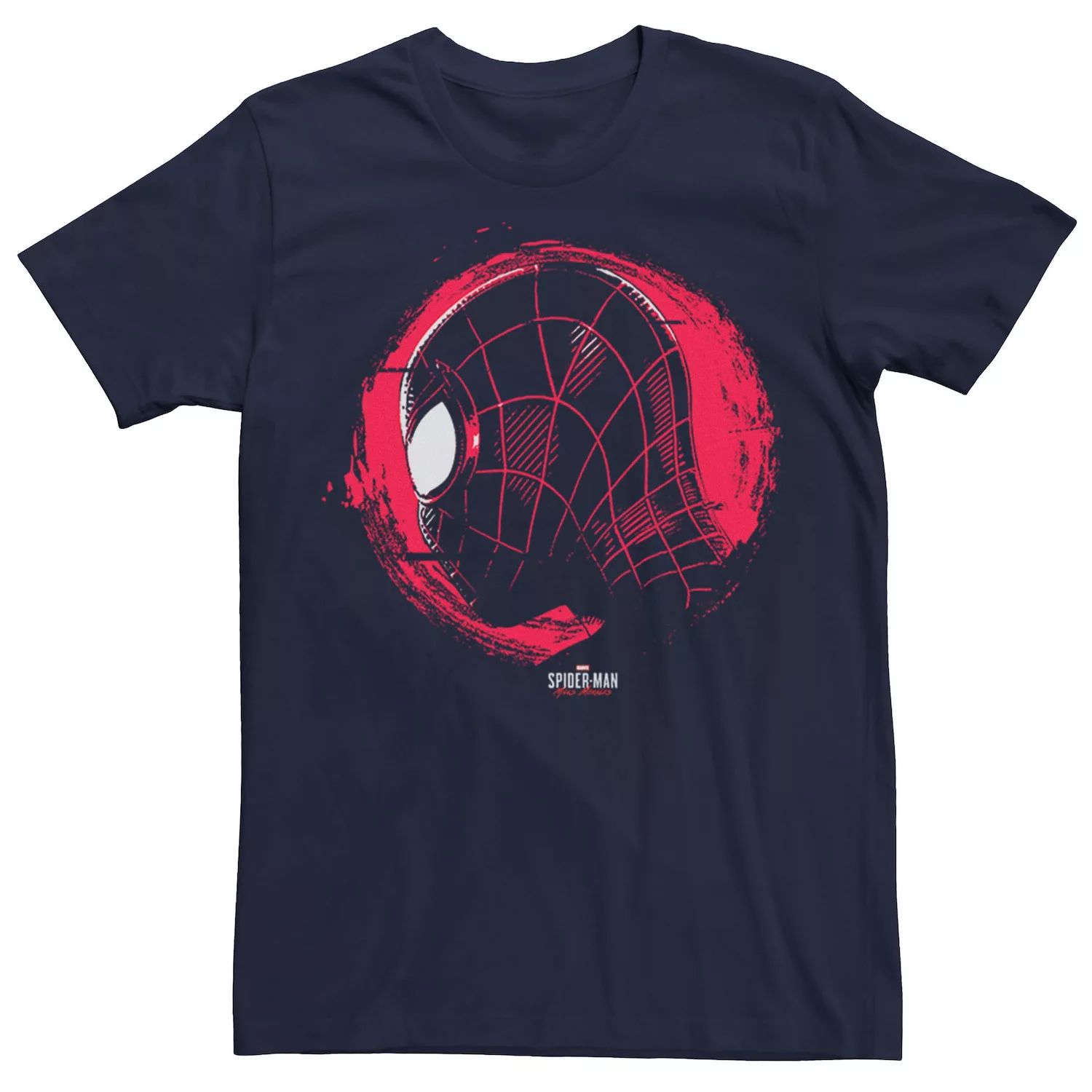 Мужская футболка с силуэтом «Человек-паук Майлз Моралес» Marvel набор marvel человек паук майлз моралес стражи галактики marvel для ps5