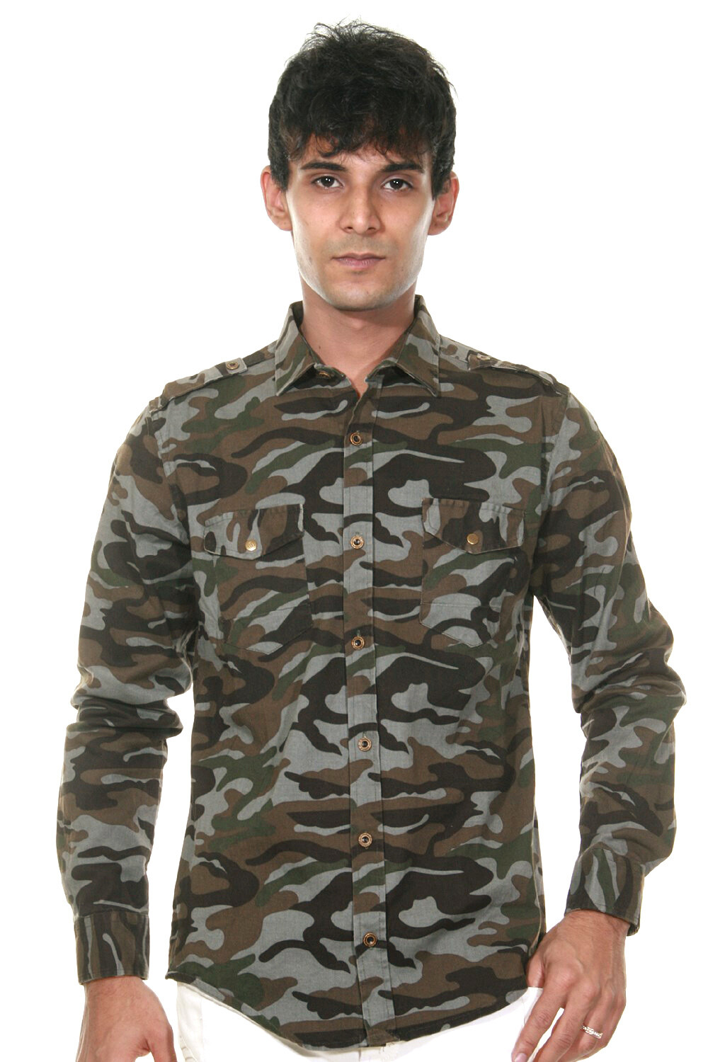 

Рубашка FIOCEO jacke, серо черный