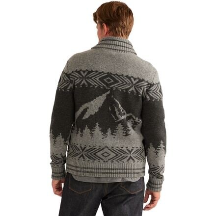 

Кардиган Scenic Peak из овечьей шерсти мужской Pendleton, цвет Scenic Peak Charcoal/Natural