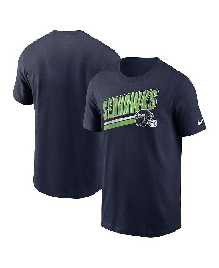 

Мужская темно-синяя футболка College Seattle Seahawks Essential Blitz Lockup Nike, синий