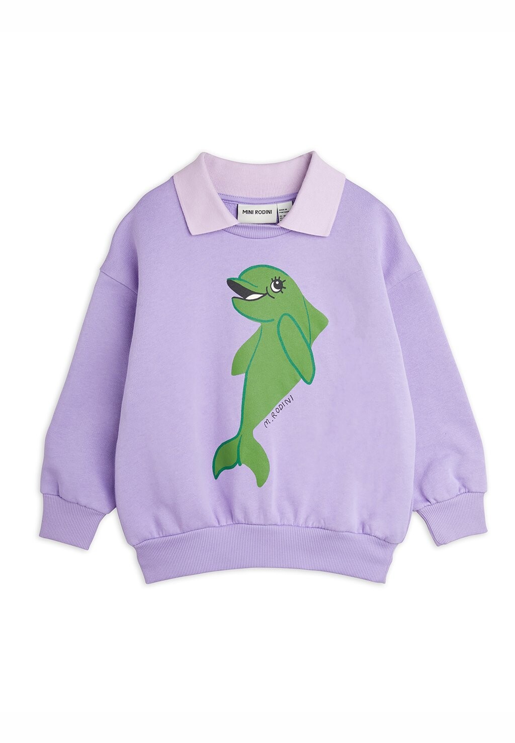 

Свитер Dolphin Collar Unisex Mini Rodini, фиолетовый