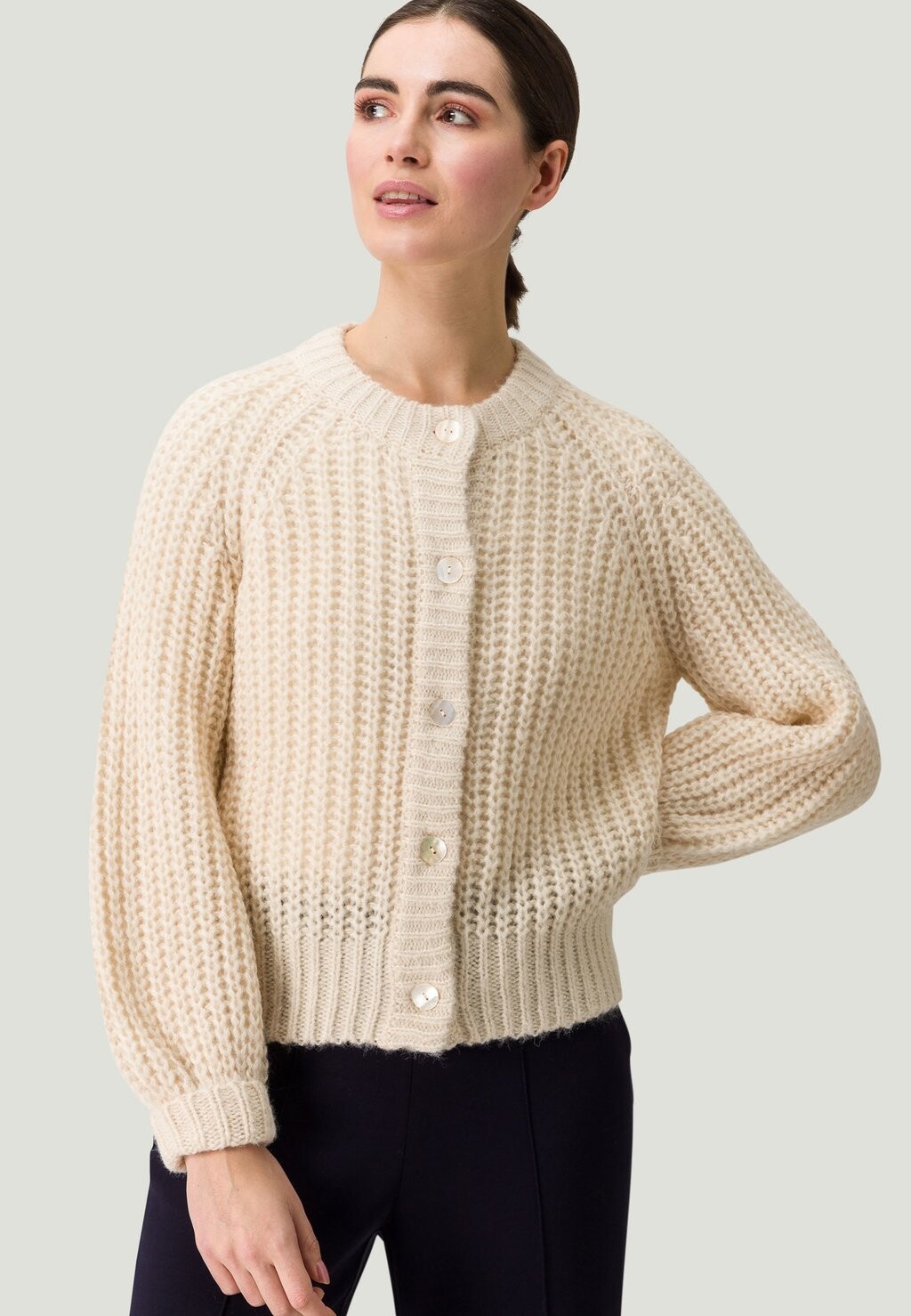 

Кардиган zero, цвет bright cream melange