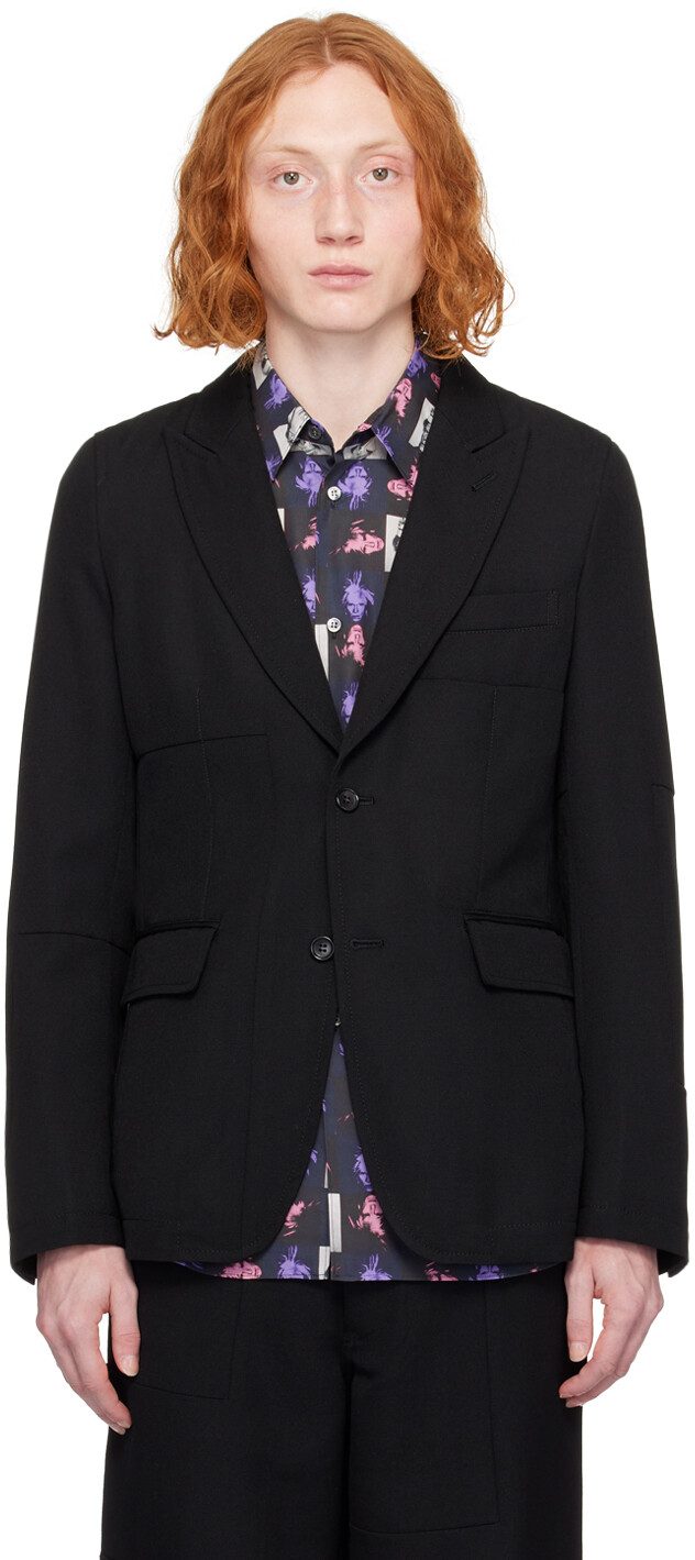 

Черный пиджак с остроконечными лацканами Comme Des Garcons, цвет Black