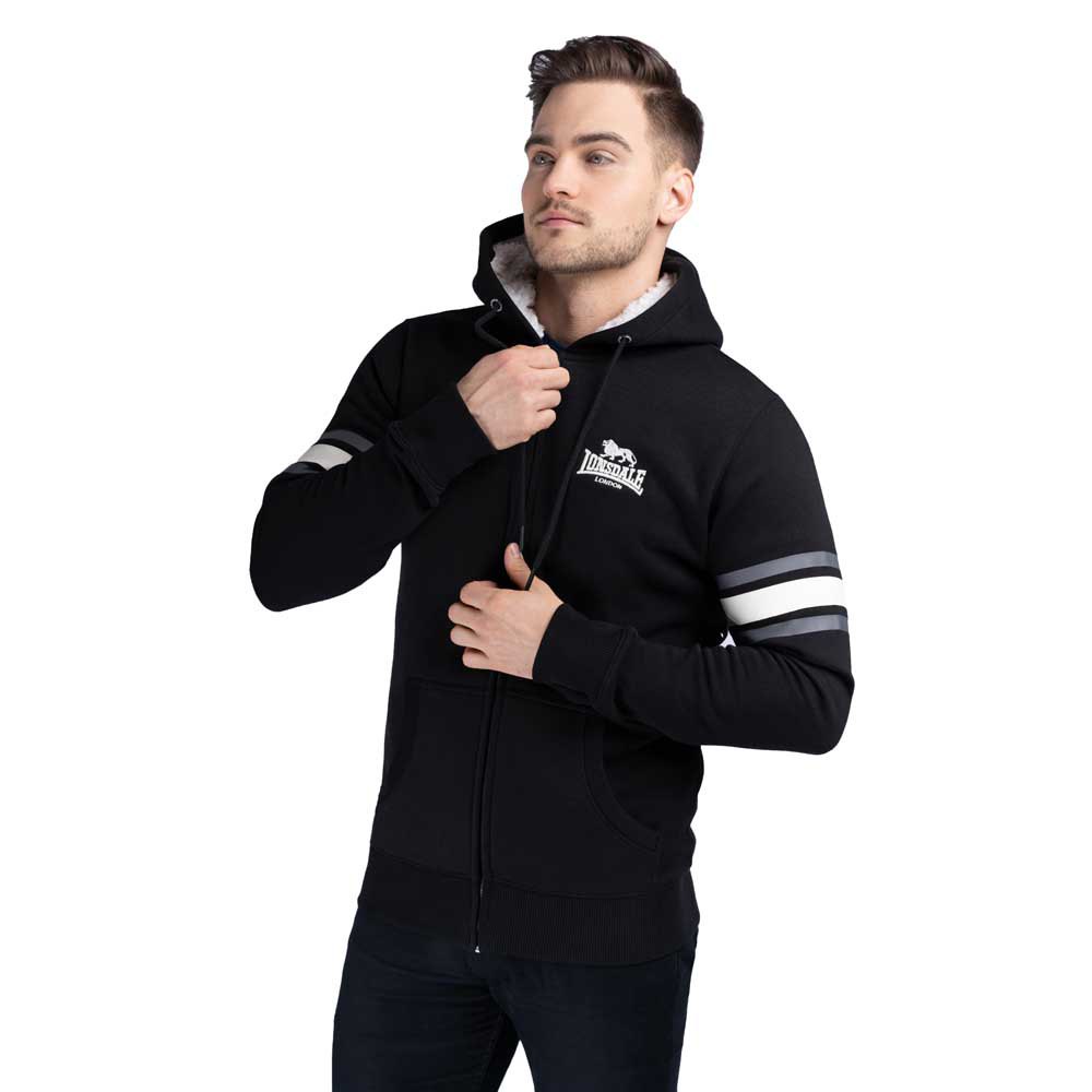 

Толстовка Lonsdale Strete Full Zip, черный