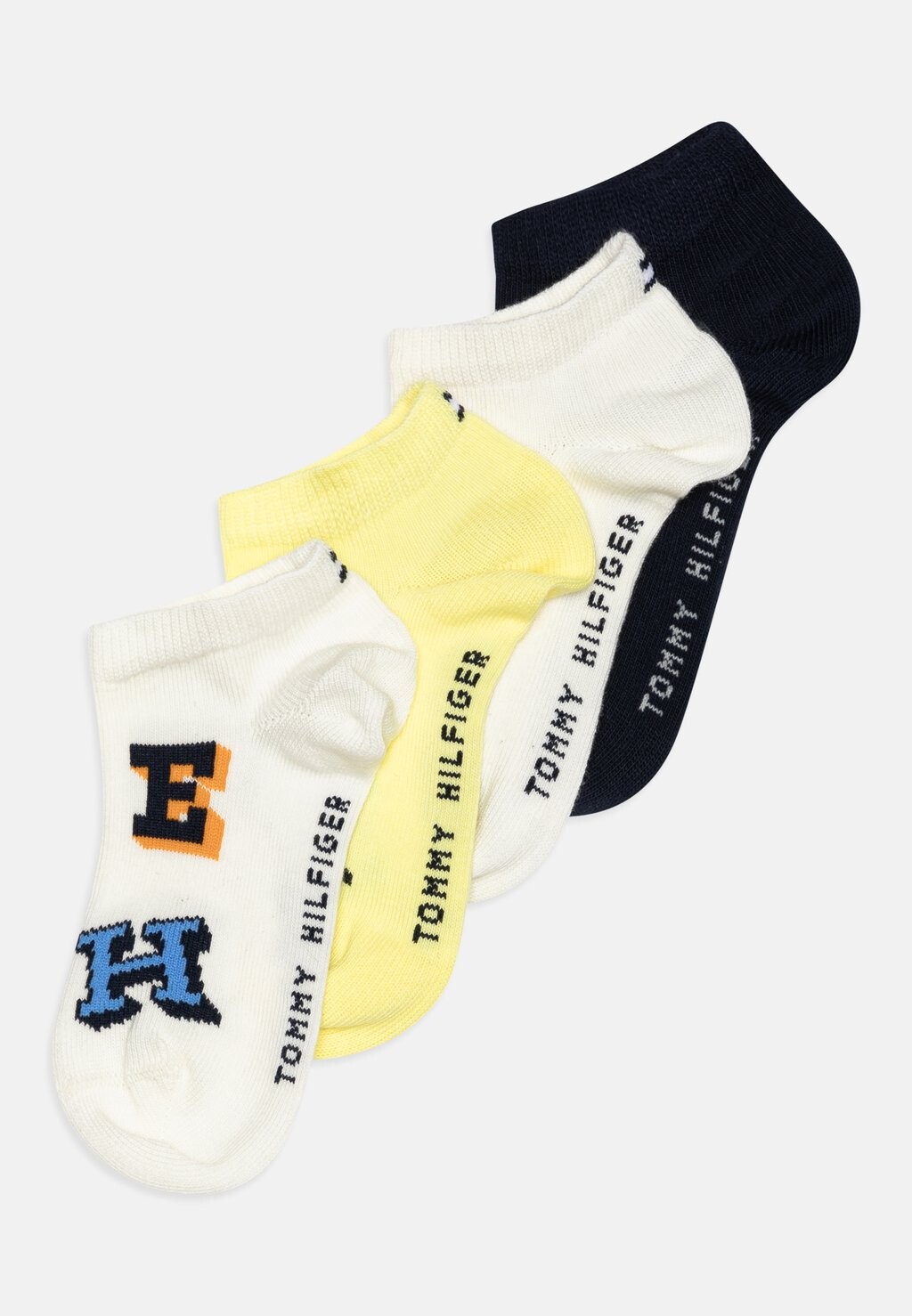 

Носки Kids Letter Unisex 4 Pack Tommy Hilfiger, желтый
