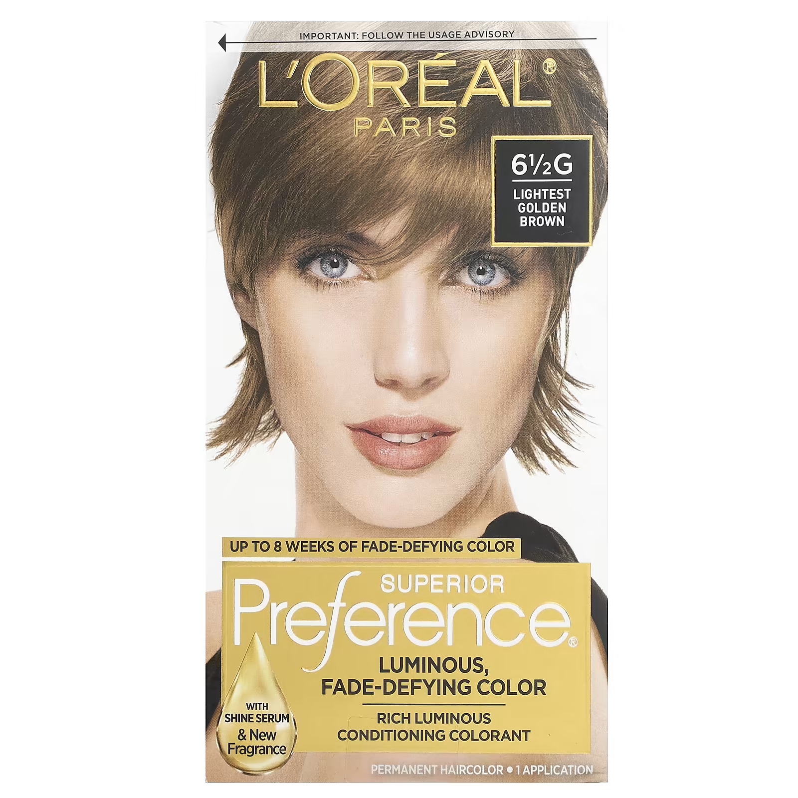 цена Краска L'Oréal Superior Preference Luminous Fade-Defying Color светлый золотисто-коричневый цвет