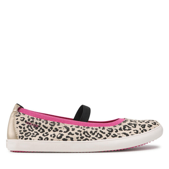 

Туфли Geox J Gisli G. A J154NA 0AWNF C0015 D Beige/Black, бежевый