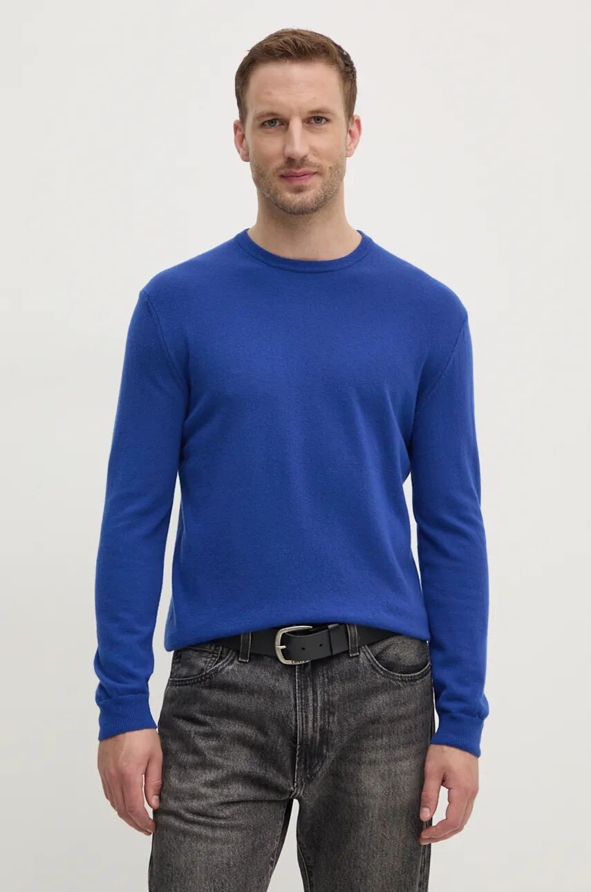 

Шерстяной свитер United Colors of Benetton, синий