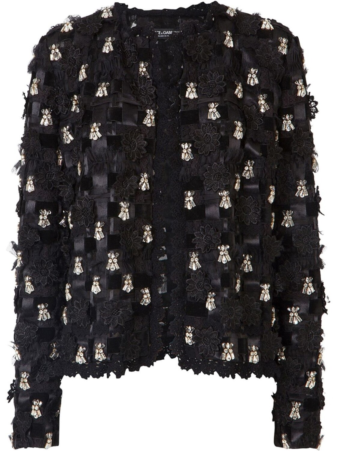 

Dolce & Gabbana жакет с кристаллами, черный