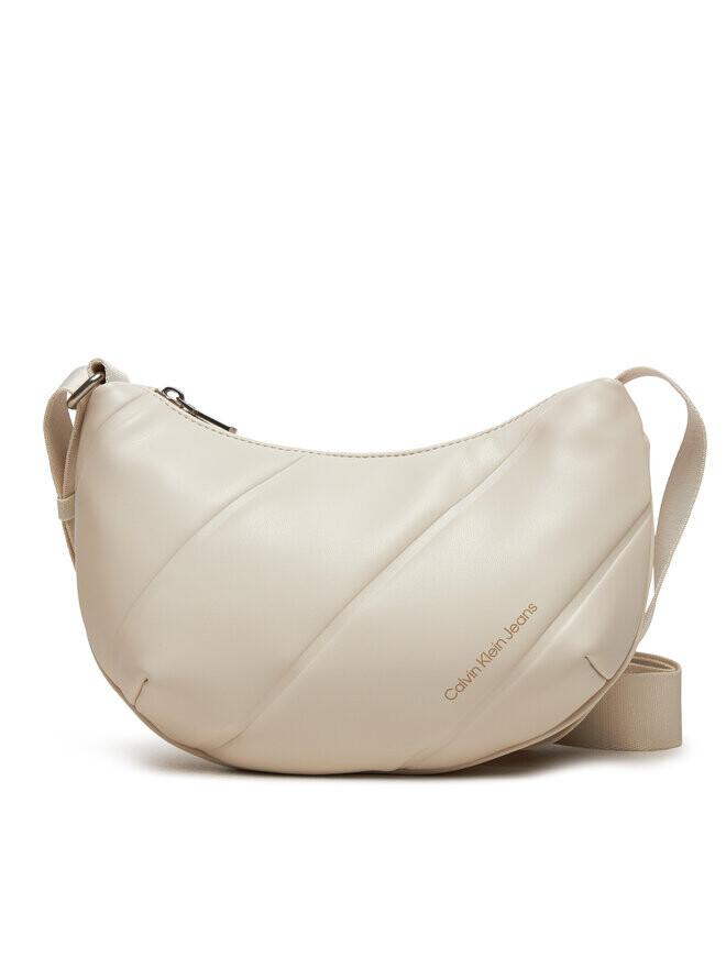 

Наплечная сумка Calvin Klein Jeans Quilted Crescent Cb Bag24 K60K612370, экрю
