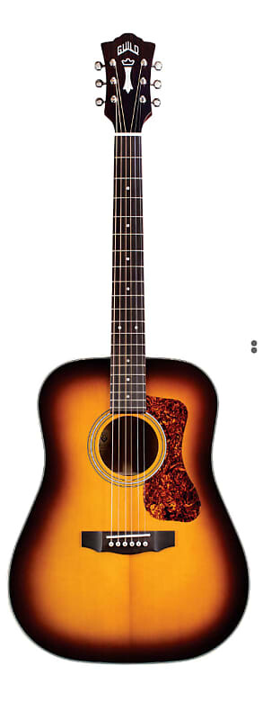 

Акустическая гитара Guild D-140 Dreadnought Size All Solid Acoustic Guitar in Antique Burst with Bag