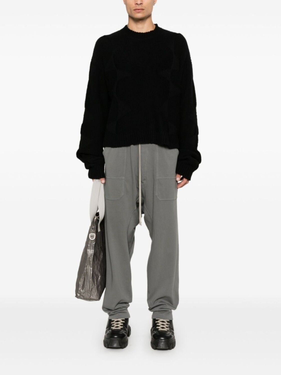 

Rick Owens DRKSHDW спортивные брюки карго с кулиской, серый