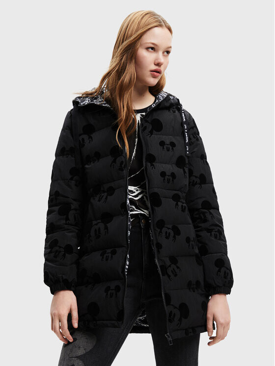 

Пуховик стандартного кроя Desigual, черный