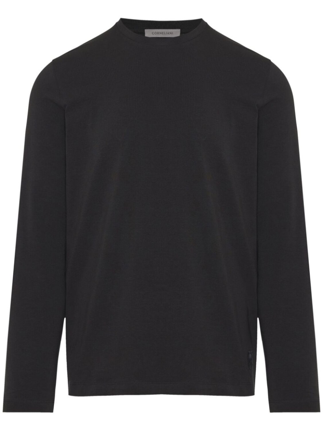 

Corneliani хлопковая толстовка с длинными рукавами, черный