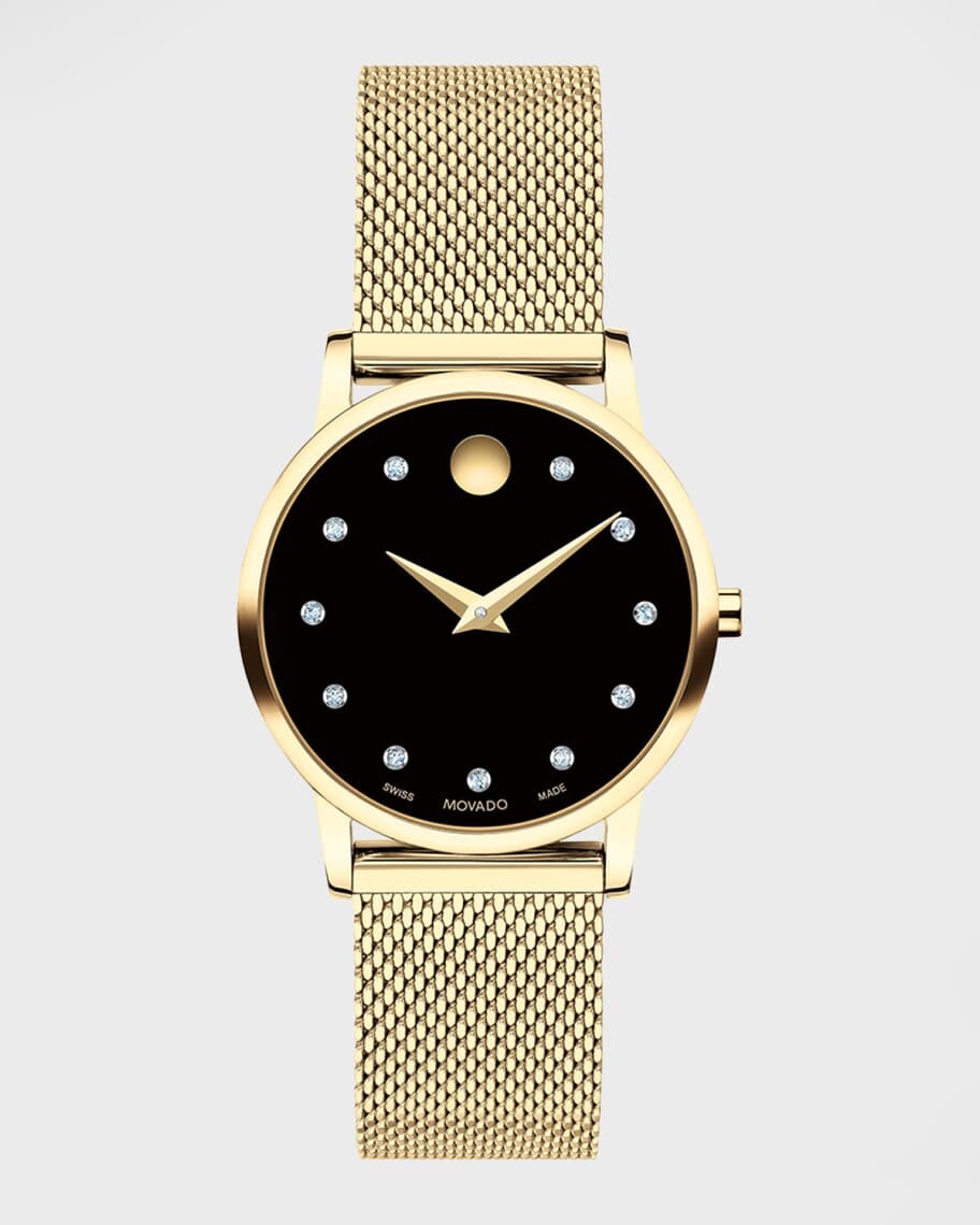 

Часы Diamond Museum Classic с сетчатым браслетом, 28 мм Movado