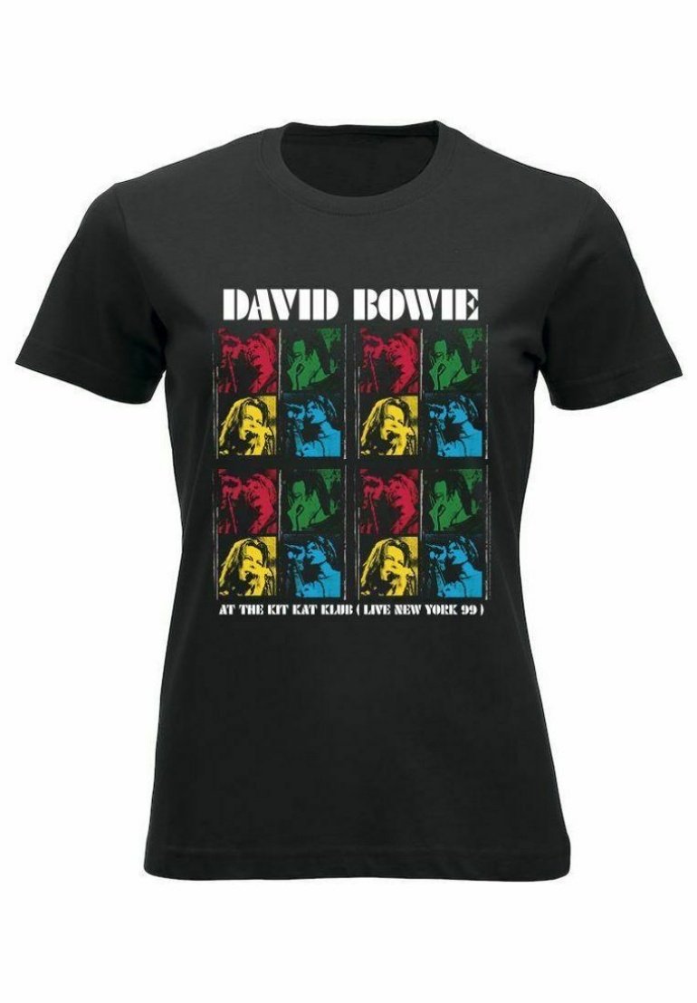 

Футболка с принтом David Bowie New York Kit Kat Club rockshirts, черный