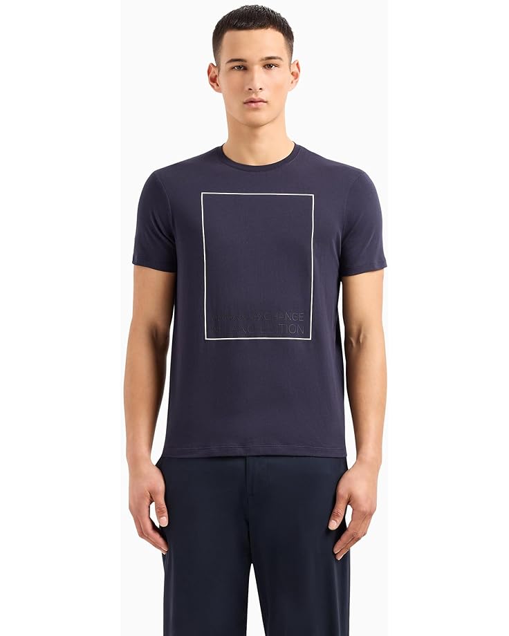 

Футболка Armani Exchange Limited Edition Milano Edition Regular Fit Cotton Box Logo, цвет Night Sky