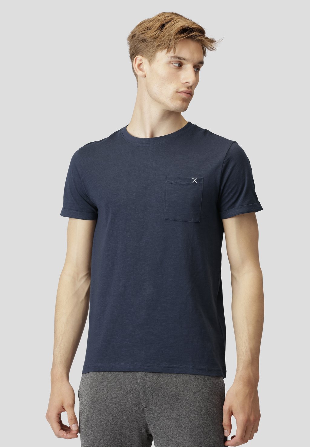 Базовая футболка Clean Cut Copenhagen, темно-синий рубашка clean cut copenhagen темно синий