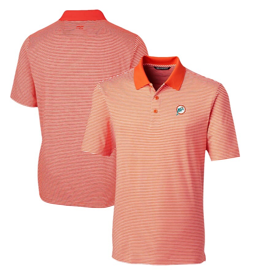

Поло с коротким рукавом Cutter & Buck Miami Dolphins, оранжевый
