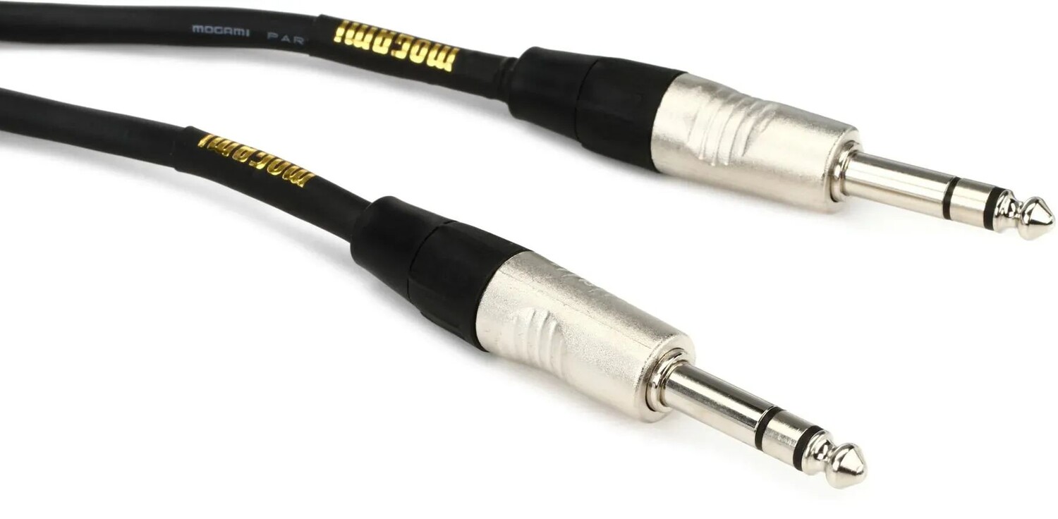 

Кабель Mogami MCP SS 05 CorePlus 1/4 дюйма TRS «папа» — 1/4 дюйма TRS «папа» — 5 футов