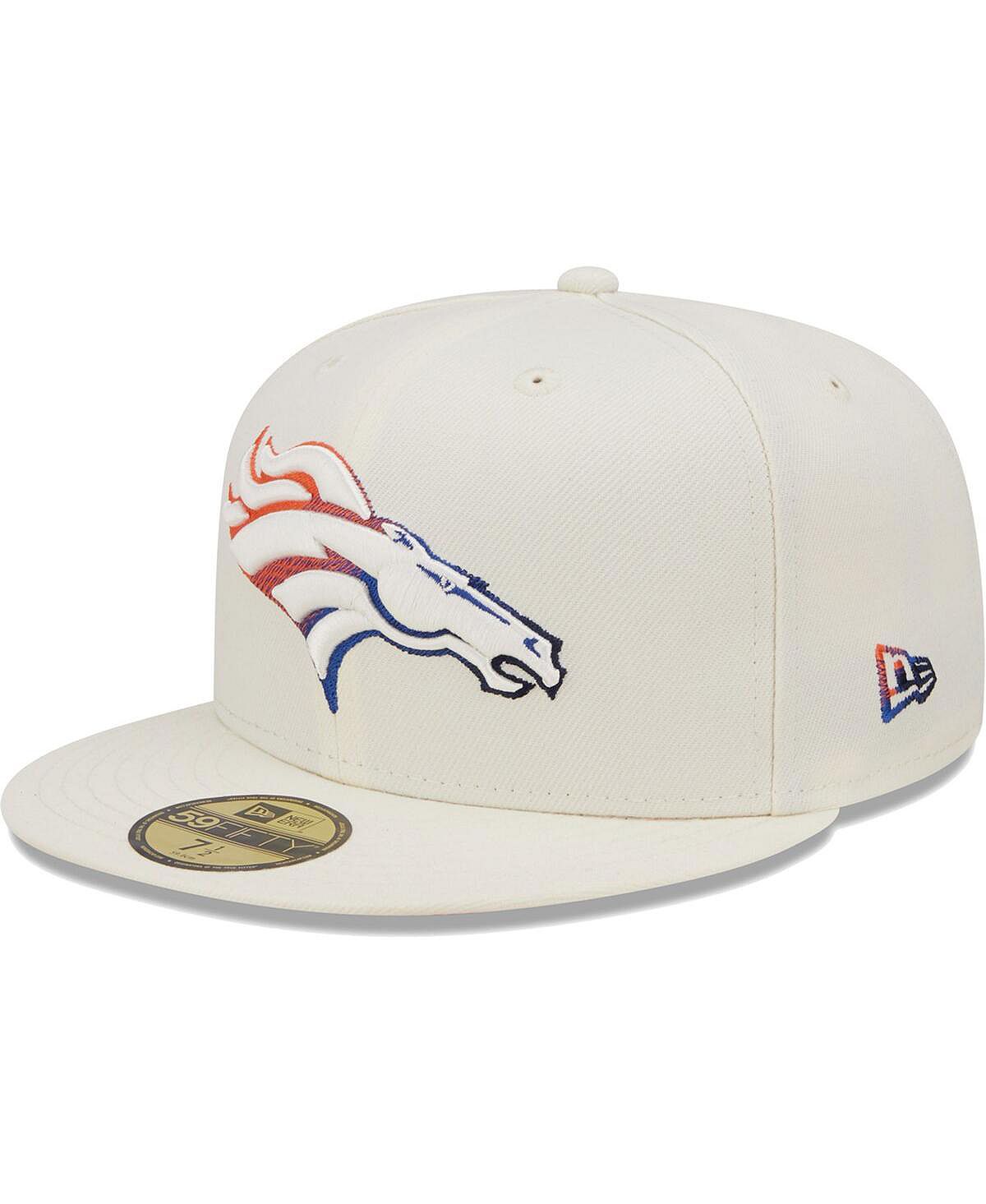 

Мужская кремовая приталенная шляпа Denver Broncos Chrome Color Dim 59FIFTY New Era