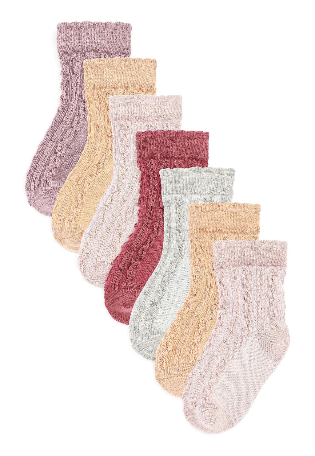 Носки 7 PACK Next, цвет pink neutral носки 7 pack next цвет pink white cable knit