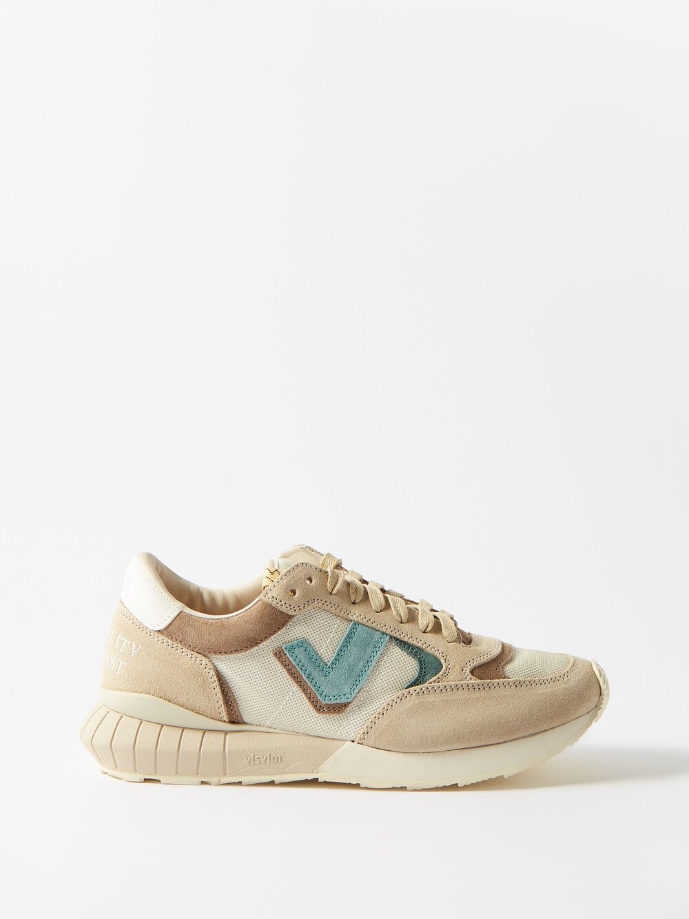 

Кроссовки dunand из нубука Visvim, бежевый