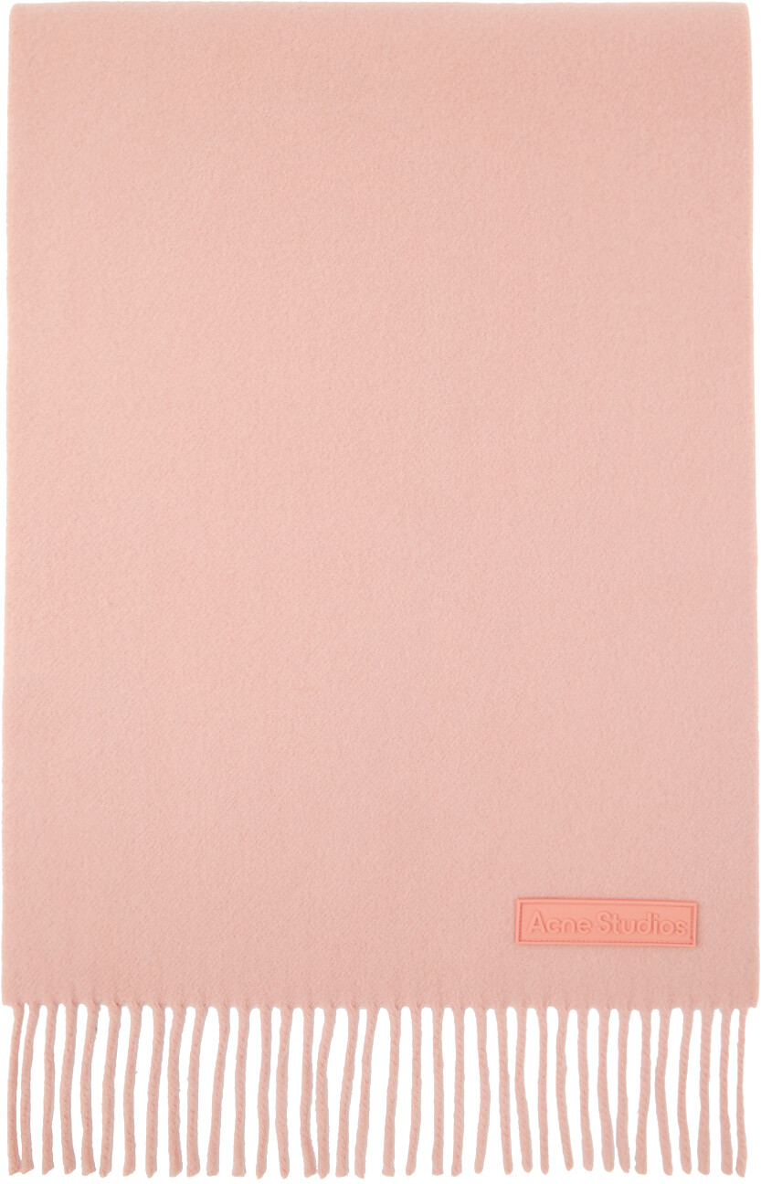 

Розовый шарф с бахромой Acne Studios