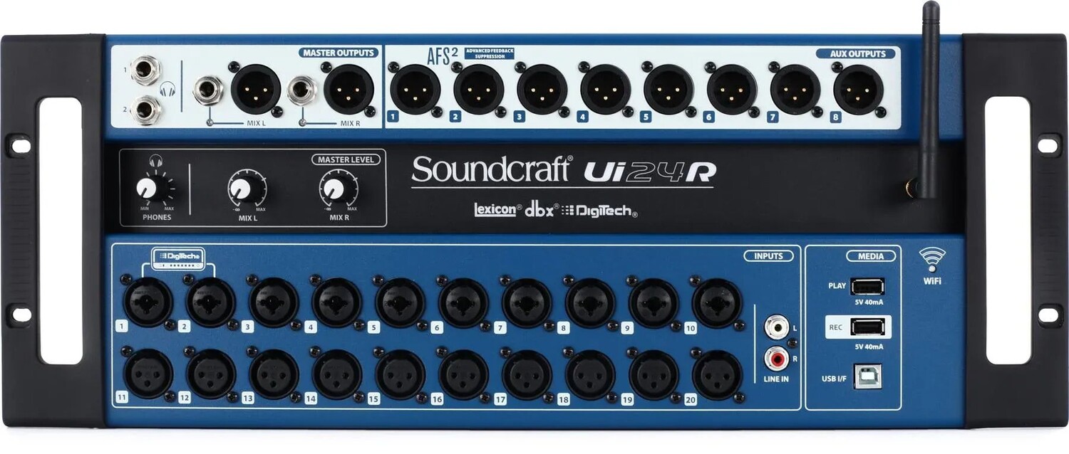 

Soundcraft Ui24R 24-канальный цифровой микшер с дистанционным управлением