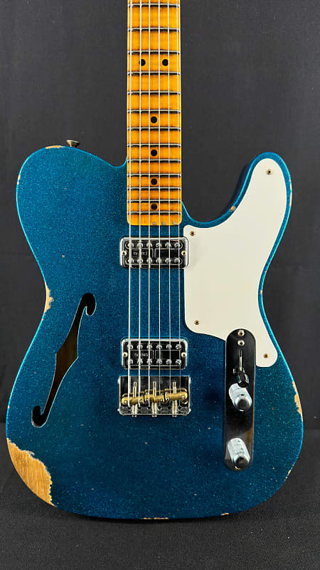 caney oro ligero Электрогитара Fender Custom Shop LTD Edition Caballo Tono Ligero Relic in Aged Blue Sparkle