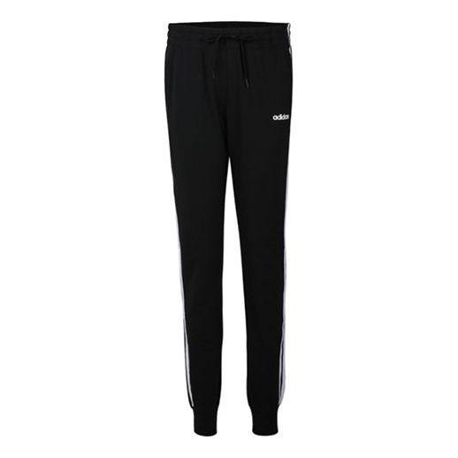 спортивные штаны adidas plaid knitted sports long pants men black черный Спортивные штаны (WMNS) adidas Plaid Knitted Sports Pants Black, черный