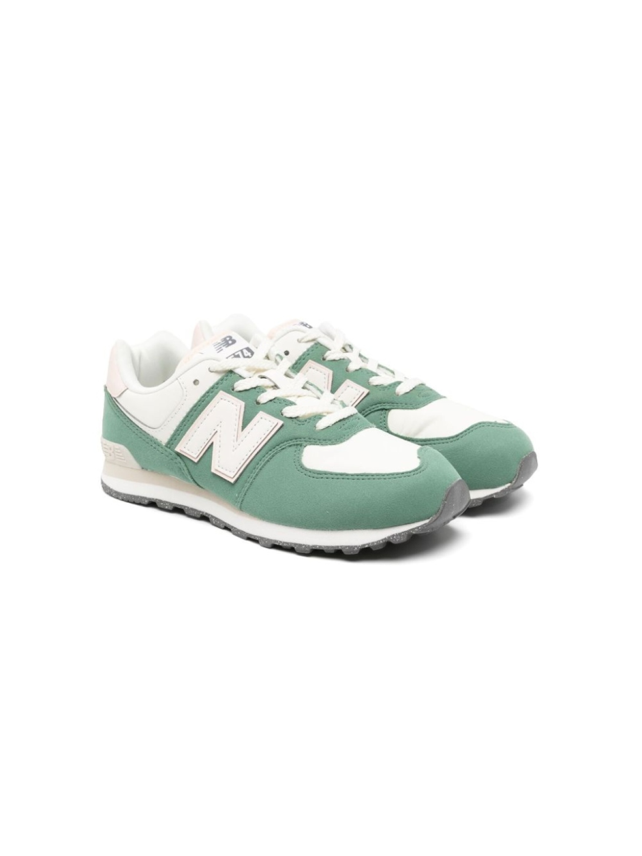 

New Balance Kids кроссовки 574 со вставками, зеленый