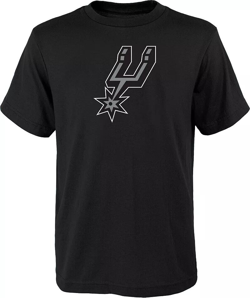 

Черная футболка с логотипом Outerstuff Youth San Antonio Spurs