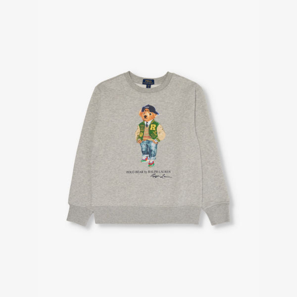 

Джемпер для мальчиков Polo Bear из хлопковой смеси Polo Ralph Lauren, серый