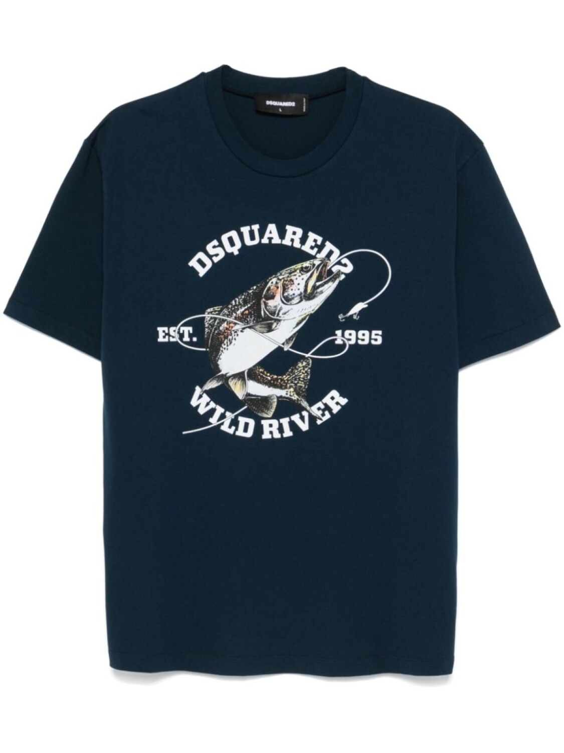 

DSQUARED2 футболка с графичным принтом, синий