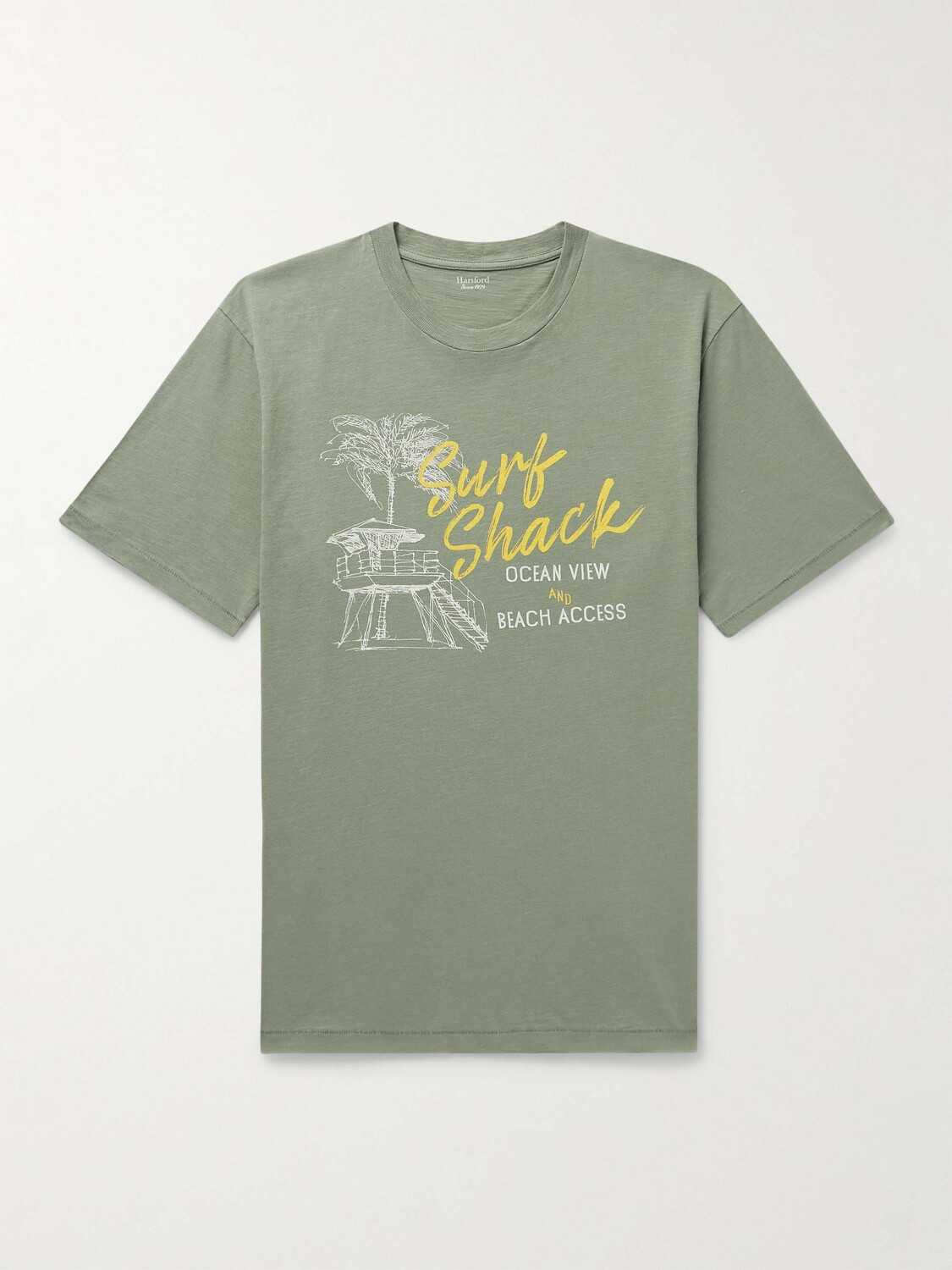 

Футболка из хлопкового джерси Surf Shack с принтом HARTFORD, зеленый