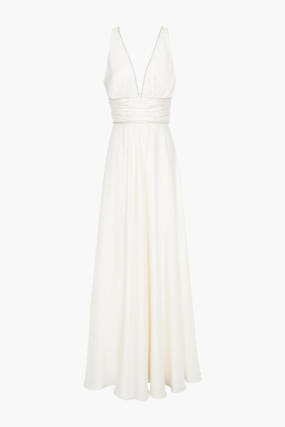 

Атласное свадебное платье Song Flower, украшенное кристаллами Jenny Packham, слоновая кость