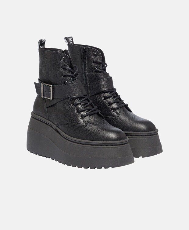 

Ботинки на танкетке Steve Madden, черный