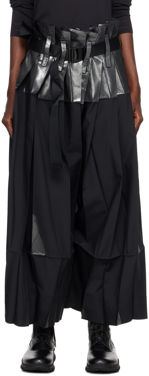 

Черные стандартные брюки 132 5. ISSEY MIYAKE, Черный