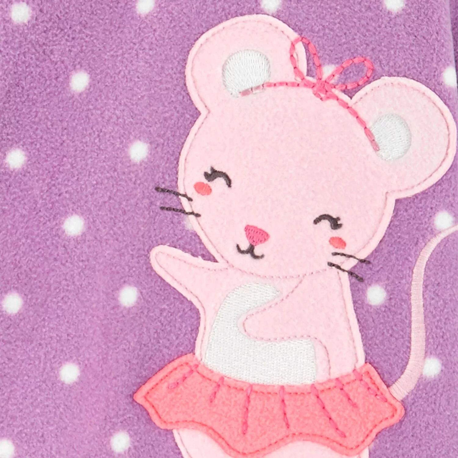 

Флисовая пижама без ног Carter's Mouse для маленьких девочек Carter's