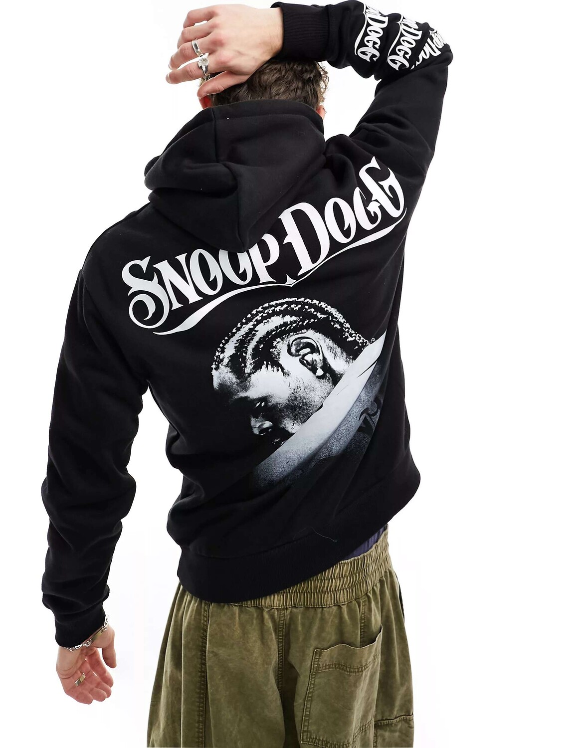 

Чёрное худи Bershka Snoop Dog